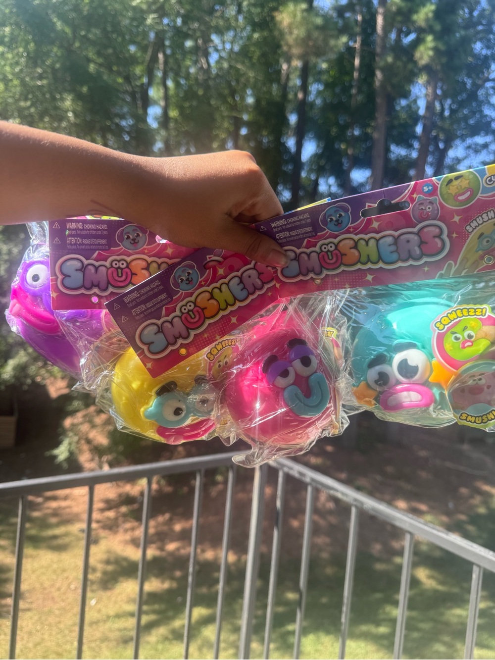 ORB SMUSHERS Collectible Squeezable Toy Pack - Pink, Yellow, Teal,purple